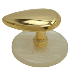 Oval Gold | Collar Button