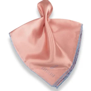 ANPKTSQ-2 | Coral Lt. Blue | Silk Pocket Square <br/><span style="font-size: 18px; color: #CF2E2E;">Price: Rs.300 each piece</span>