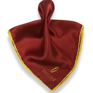 ANPKTSQ-2 | Dr. Red Yellow | Silk Pocket Square <br/><span style="font-size: 18px; color: #CF2E2E;">Price: Rs.300 each piece</span>