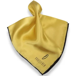 ANPKTSQ-2 | Gold Navy | Silk Pocket Square