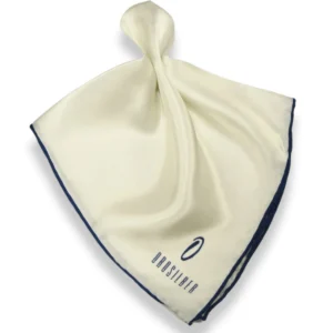 ANPKTSQ-3 | White Dr Blue | Silk Pocket Square