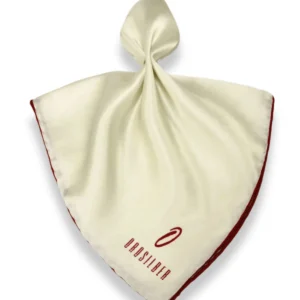 ANPKTSQ-3 | White Red | Silk Pocket Square