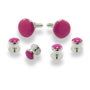 ANTUX710- Onyx | MOP | Enamel Tuxedo Stud Sets