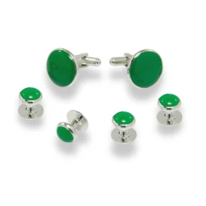 ANTUX70- Onyx | MOP | Enamel Tuxedo Stud Sets