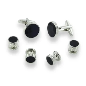 Onyx | MOP | Enamel Tuxedo Stud Sets