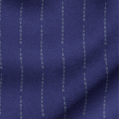 Royal Blue in Mid Grey Letters